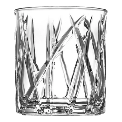 Faceted rocks glass