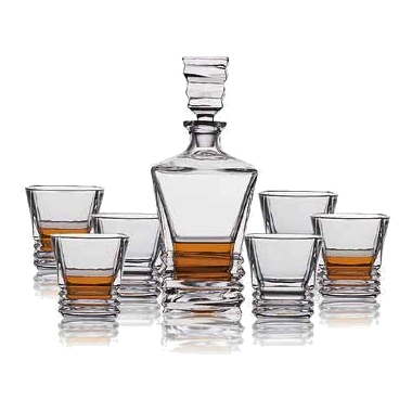 Stepped whiskey set