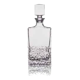 Tall whiskey decanter