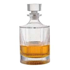 Ribbed whiskey decanter