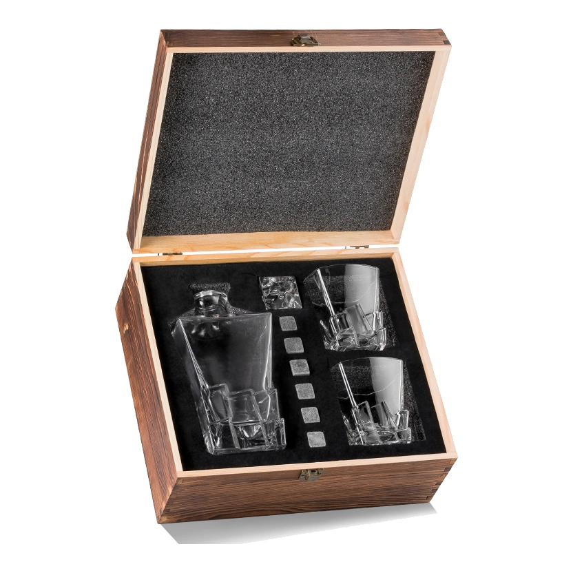 Geometric decanter gift set