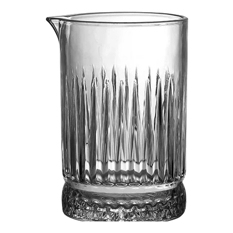 Ribbed mixing glass