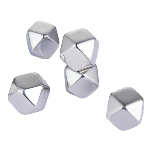 Faceted chilling pieces