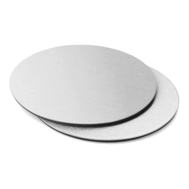 Round white coaster