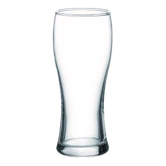 Rounded beer glass