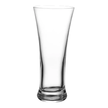 Tapered beer glass