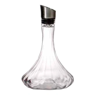 Wide-base wine decanter