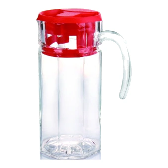 Tall clear pitcher