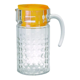 Handled clear pitcher