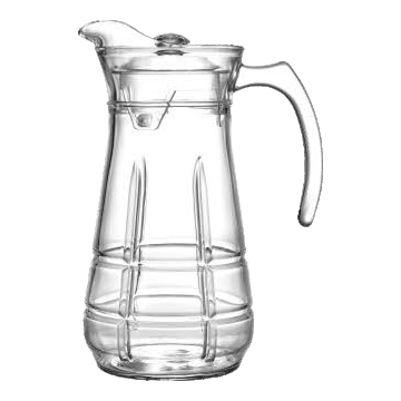 Tall patterned pitcher