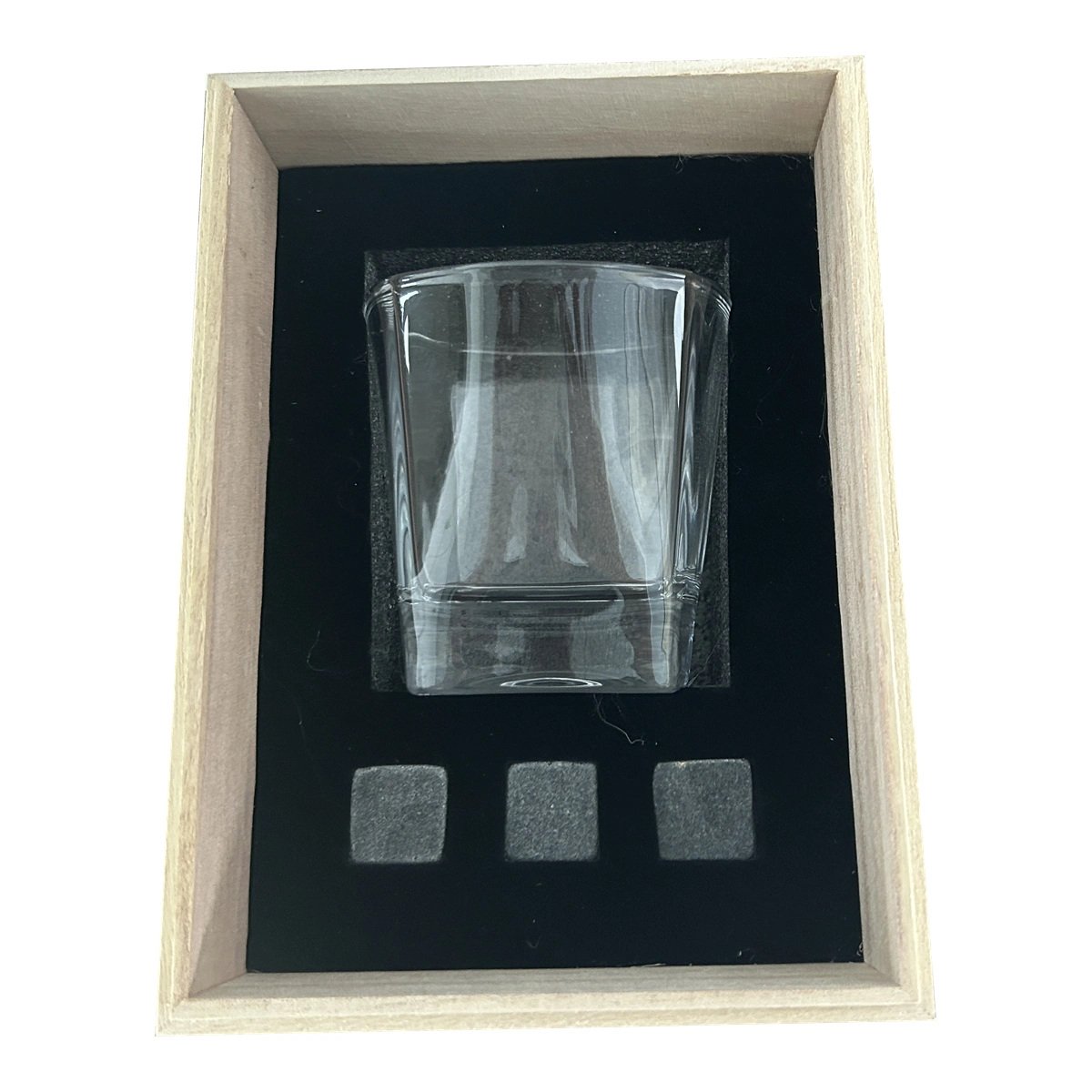 Single-glass wooden gift set