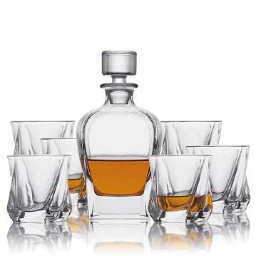 Rounded whiskey set