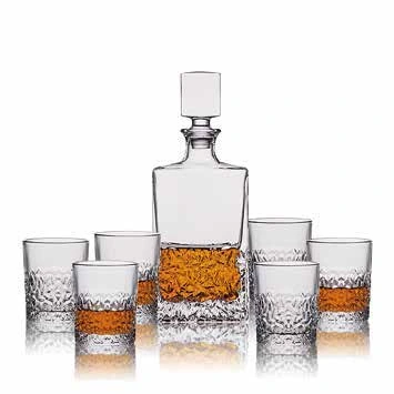 Textured whiskey set