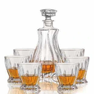 Flared whiskey set