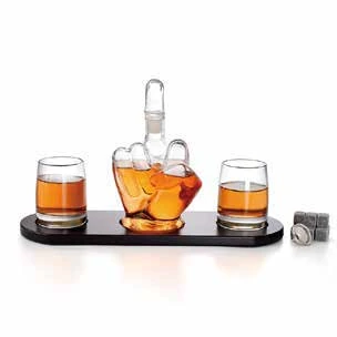 Decanter set with tray