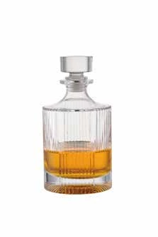 Ribbed whiskey decanter