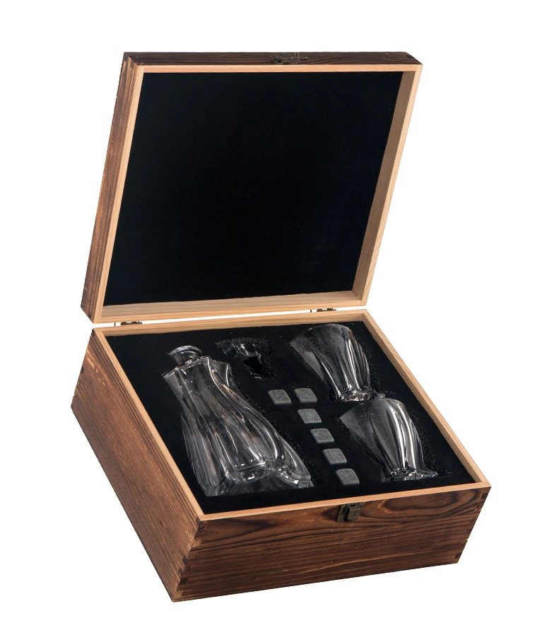 Multi-piece whiskey box