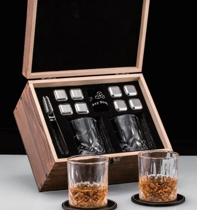 Compact glass presentation box