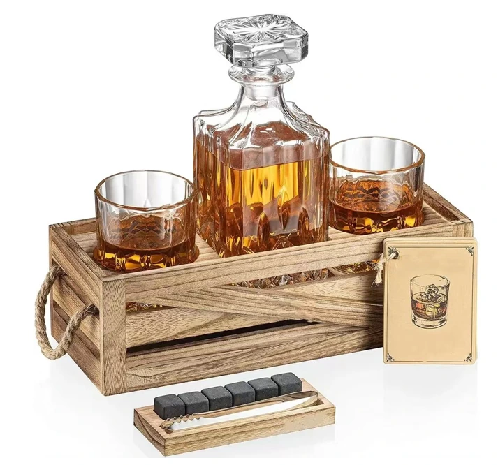 Crate-style glassware box