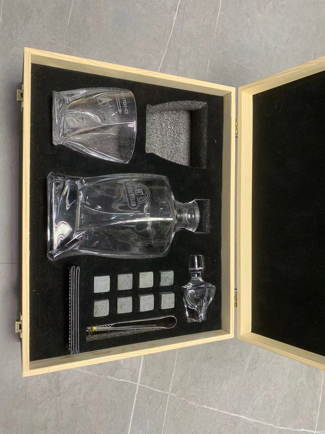 Multi-compartment wooden box