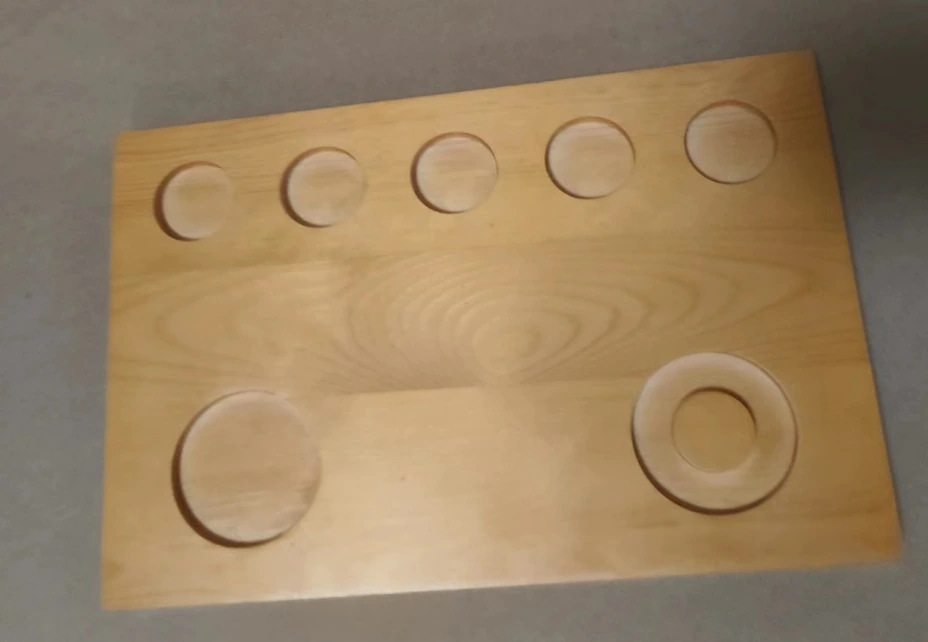 Five-glass tasting board