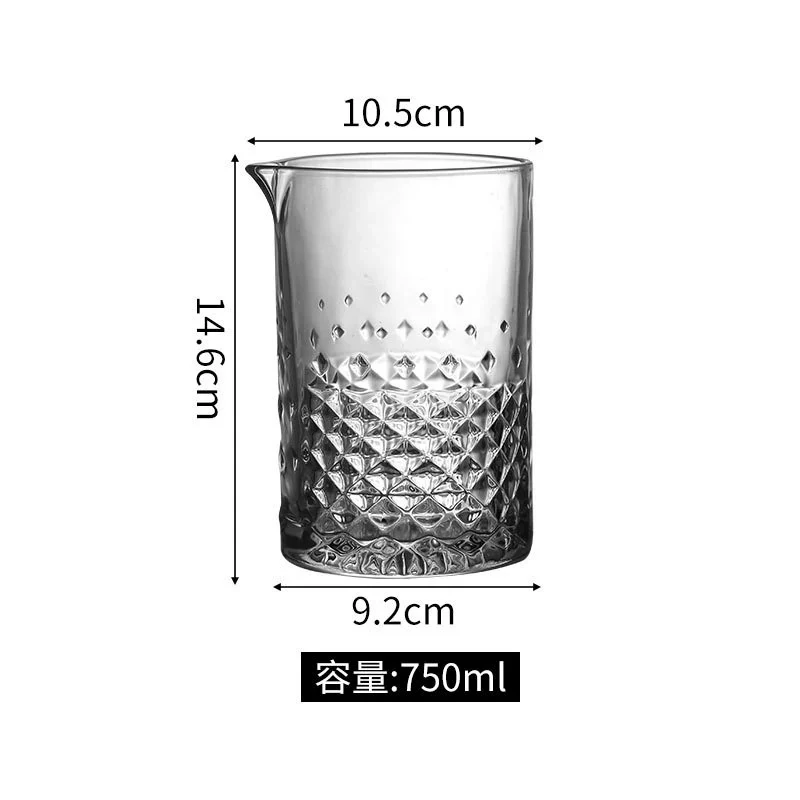 Diamond mixing glass