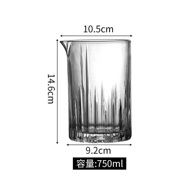 Panelled mixing glass