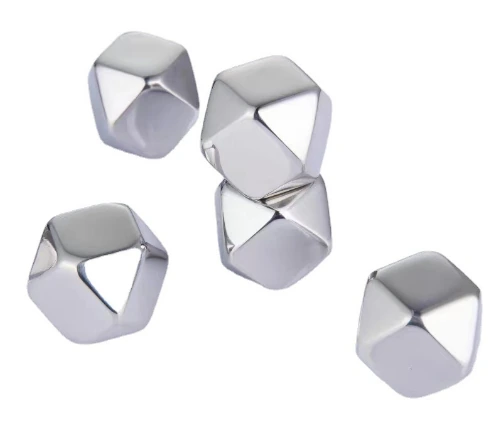 Faceted chilling pieces