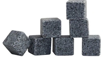 Dark whiskey stones