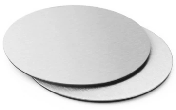 Round white coaster