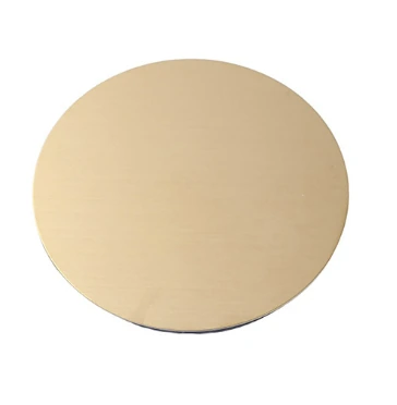 Gold-tone round coaster