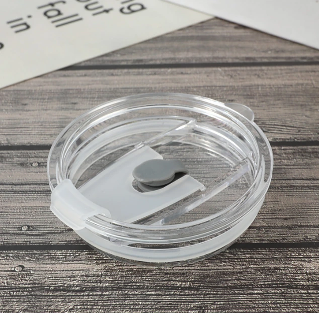 Clear drinkware lid