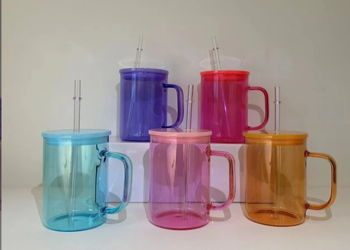 Coloured handled-glass collection