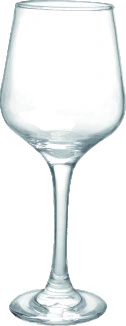 Rounded wine glass
