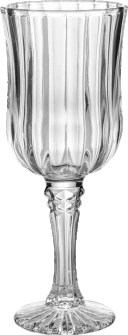 Textured stemmed glass