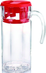 Tall clear pitcher