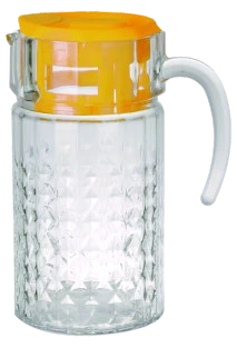 Handled clear pitcher