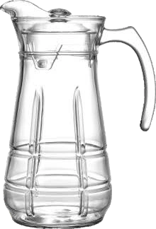Tall patterned pitcher