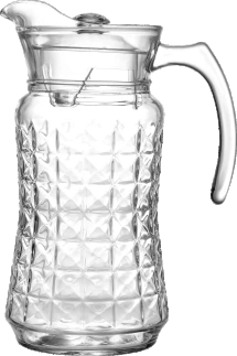 Ribbed serving pitcher