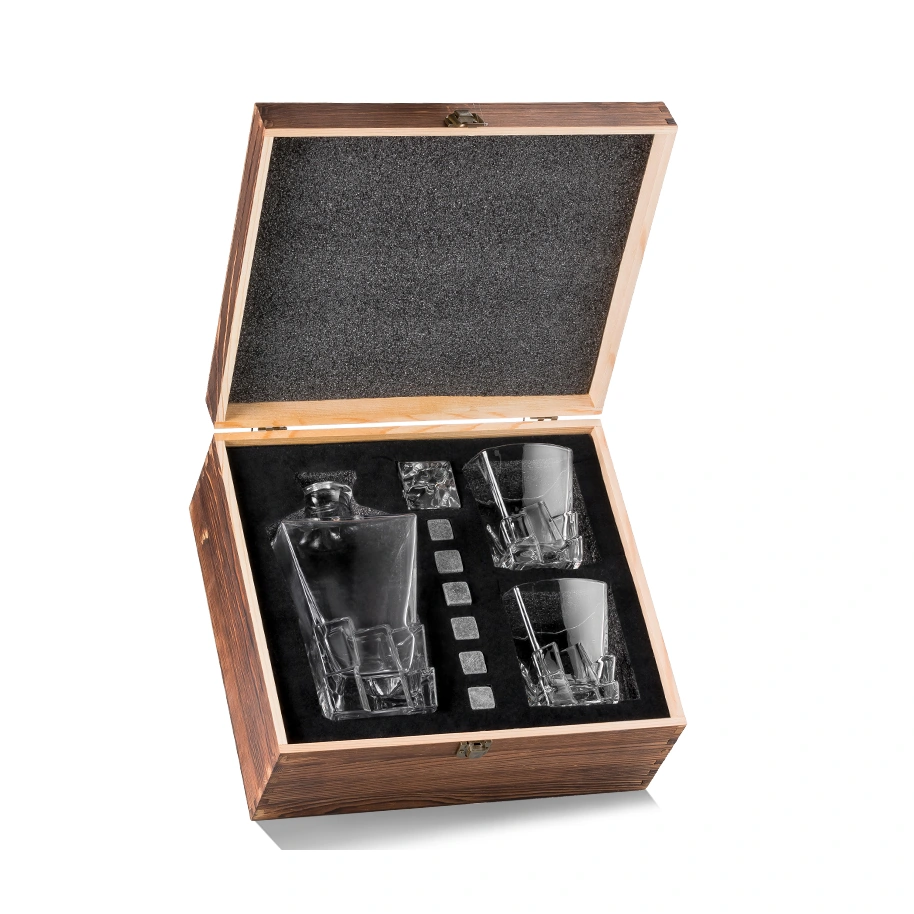 Geometric decanter gift set