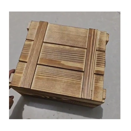 Closed wooden presentation box