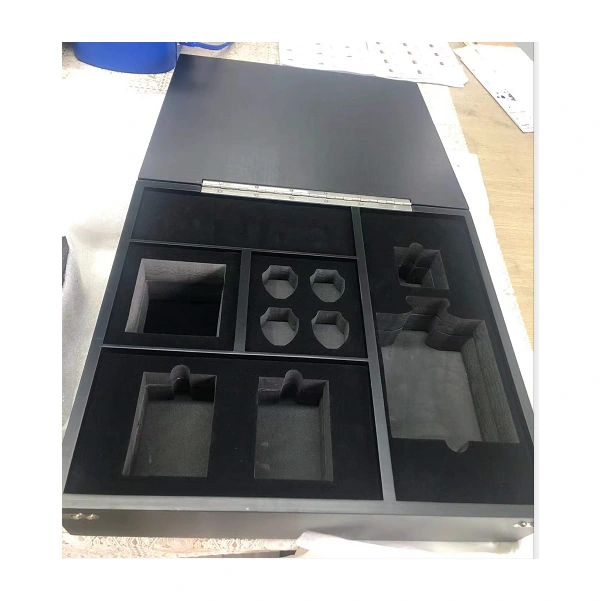 Black-lined wooden box