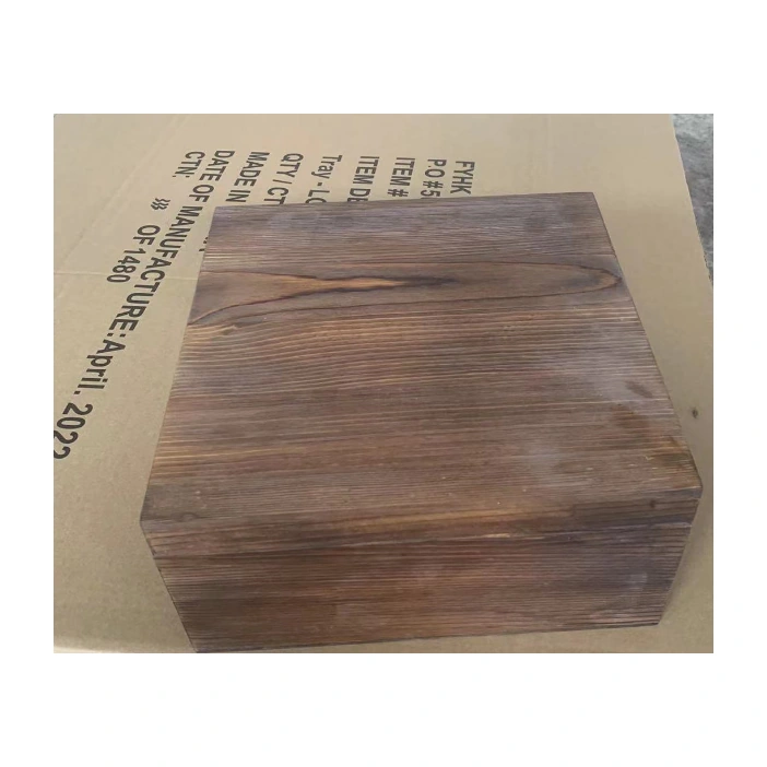 Plain wooden gift box