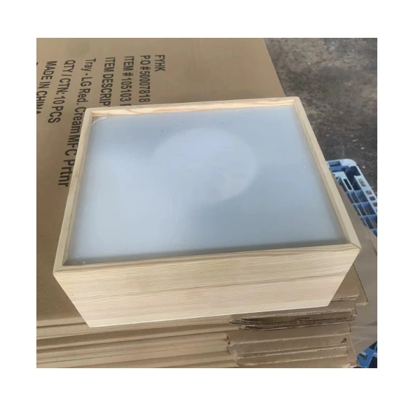 Clear-lid wooden box