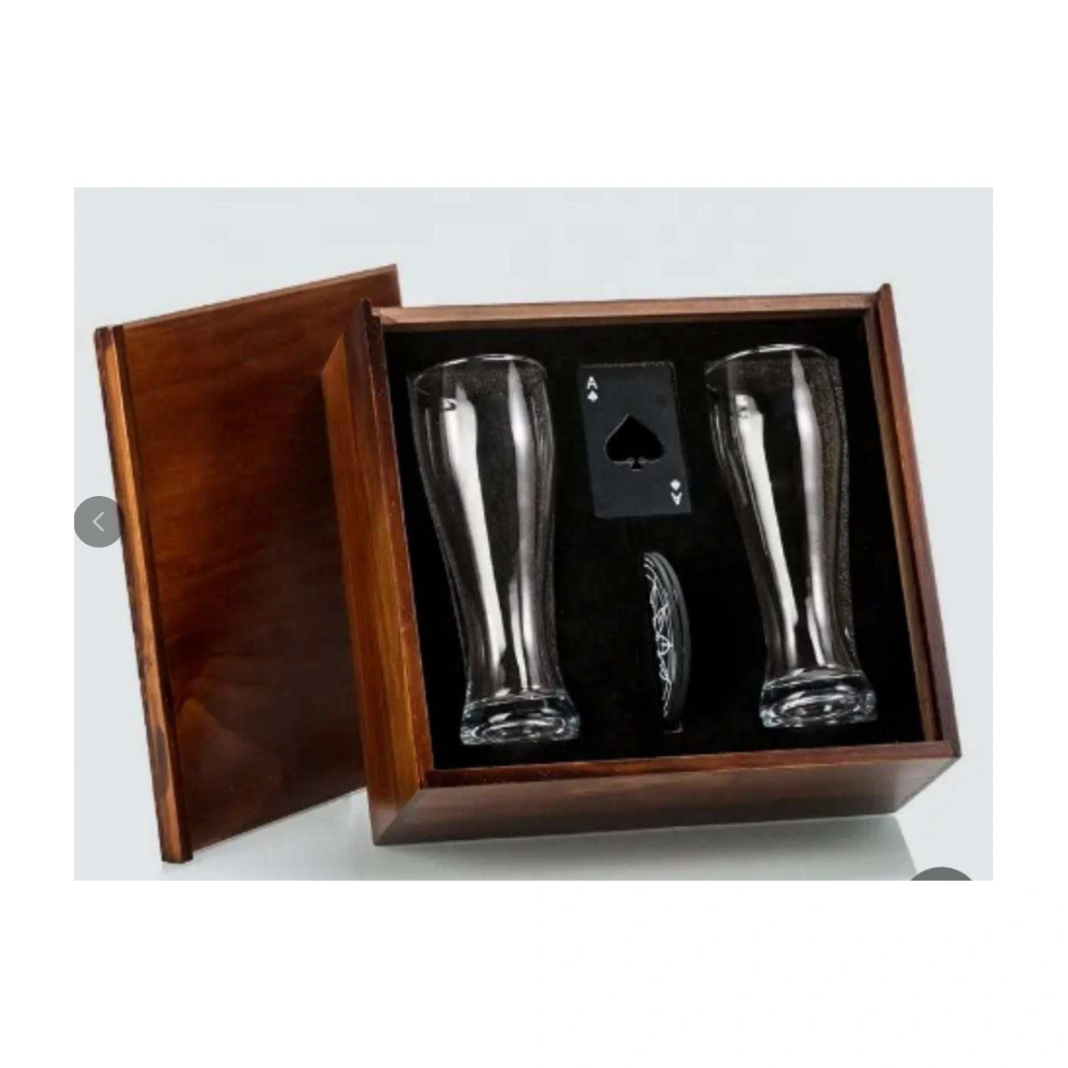 Sliding-lid glass box
