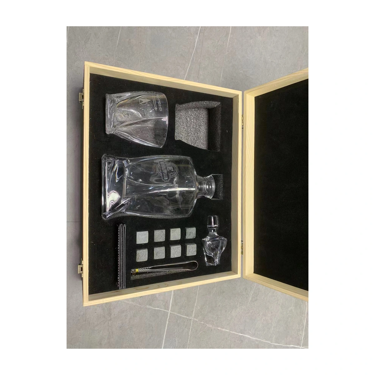 Multi-compartment wooden box