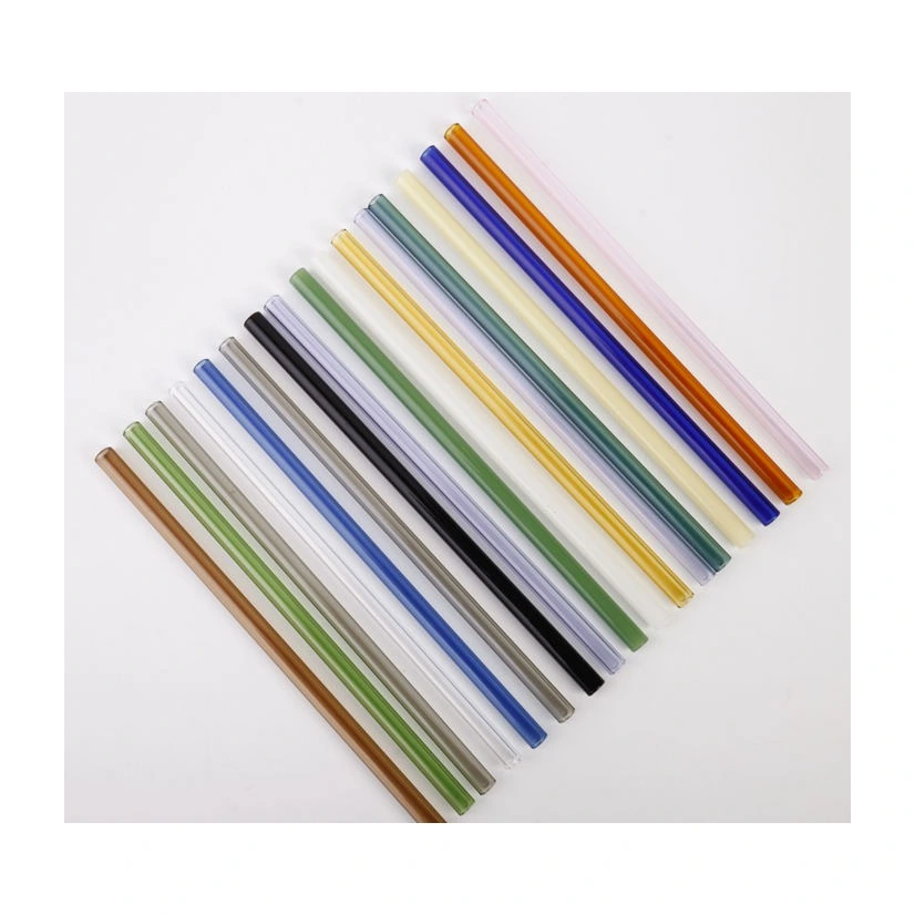 Straight glass straw collection