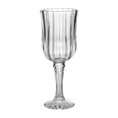 Textured stemmed glass
