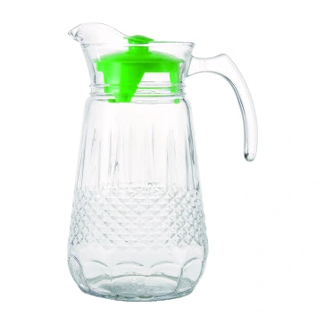 Faceted lidded pitcher