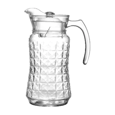 Ribbed serving pitcher
